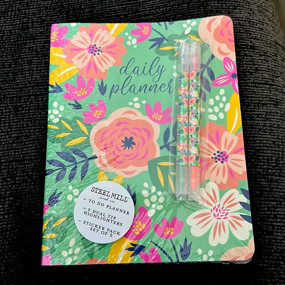 Brand New - Steel Mill and Co - To Do Planner, Highlighters and Stickers